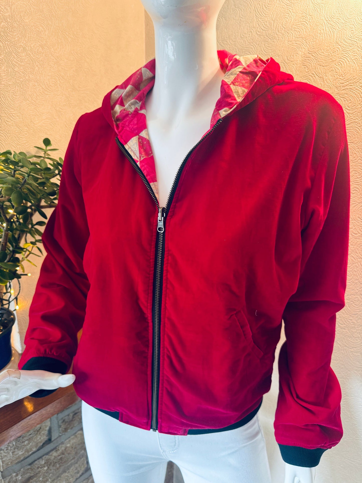 Reversible Hoody Velvet Cotton - JayKayBoutiqueOnline