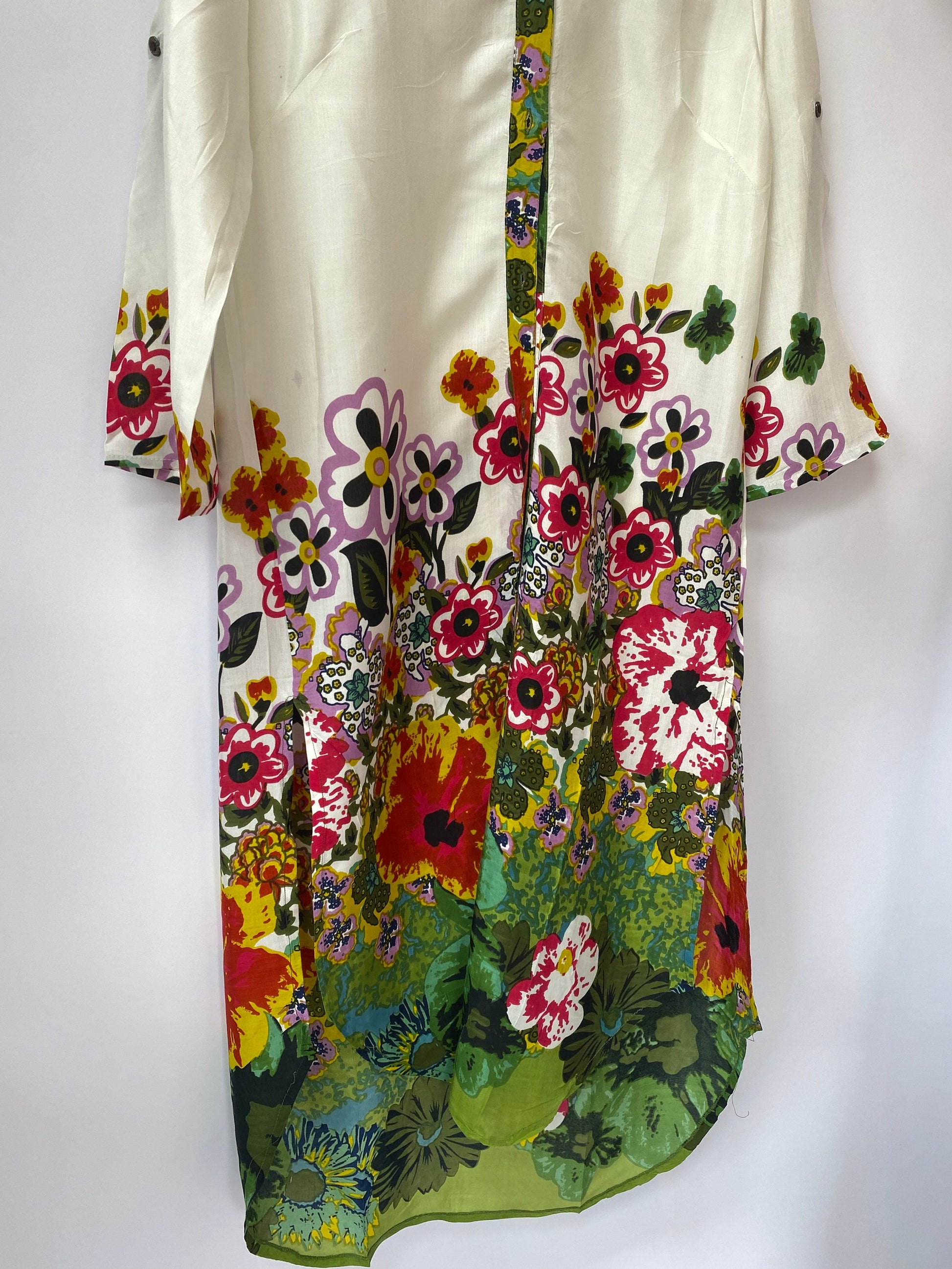 Floral Print Viscose Kurti Dress - JayKayBoutiqueOnline