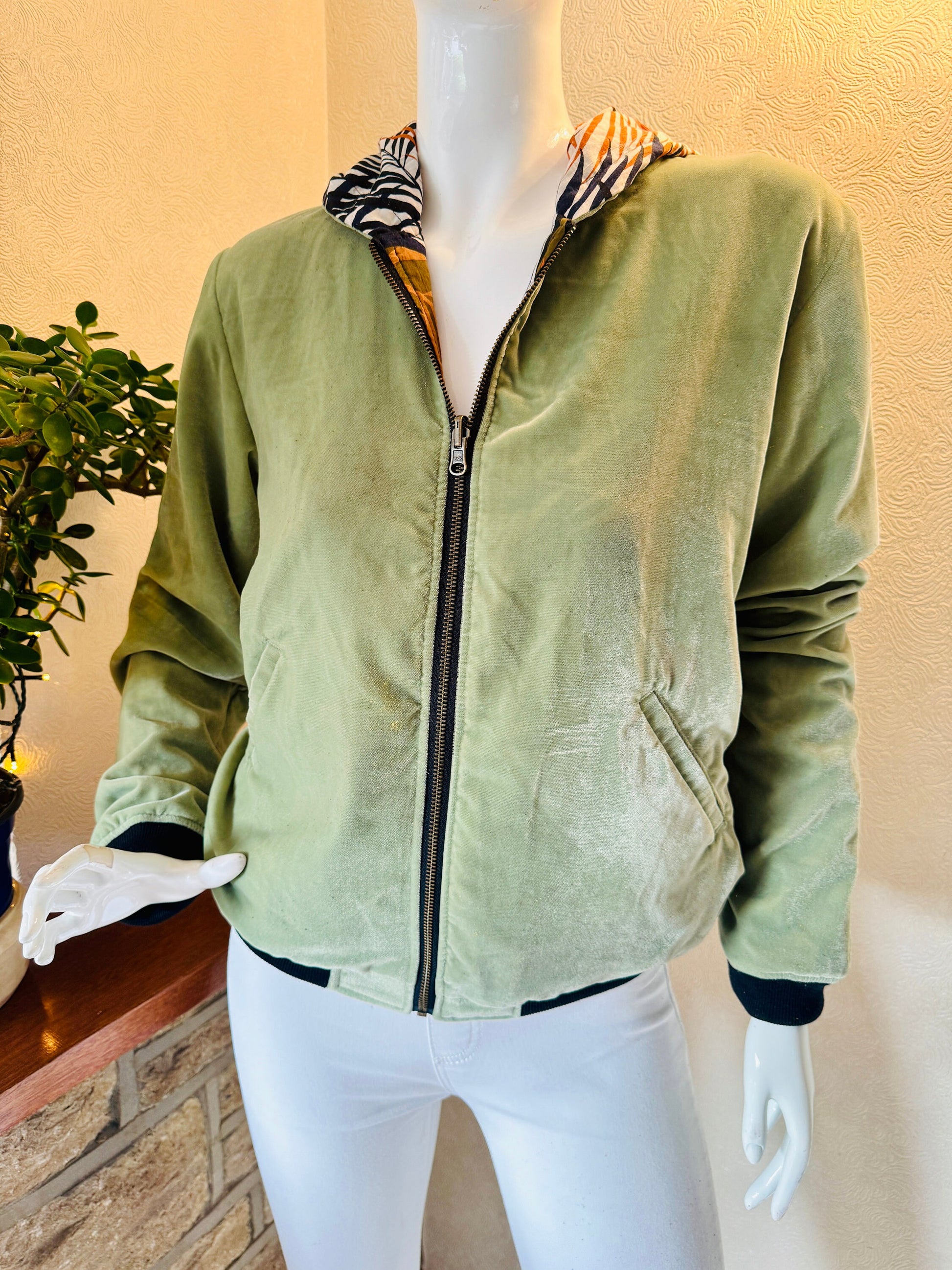 Reversible Hoody Velvet Cotton - JayKayBoutiqueOnline
