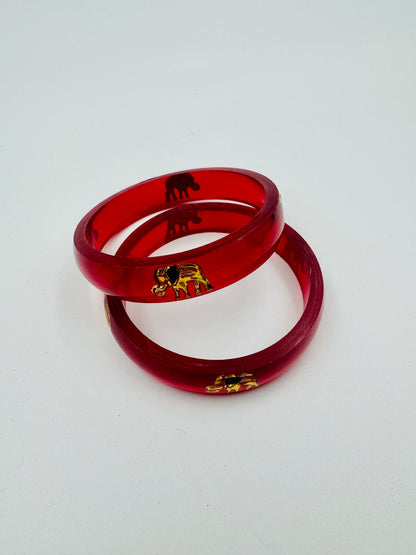 Stylish Acrylic Indian Bangle Set of 2 - JayKayBoutiqueOnline