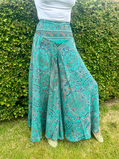 Silk Blend Palazzo Culottes - JayKayBoutiqueOnline