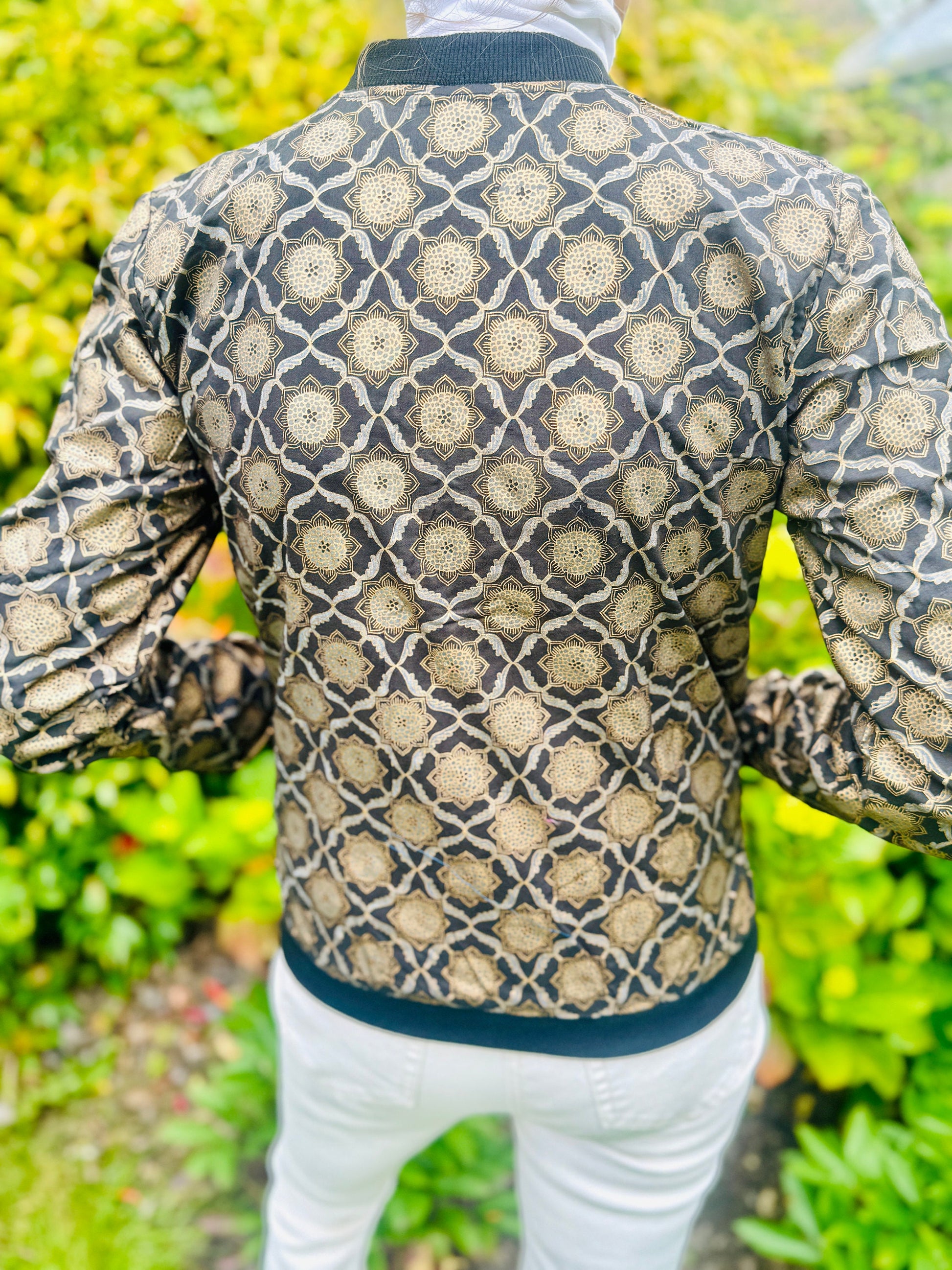 Floral Cotton Bomber Jacket - Jay Kay Boutique Spring Style - JayKayBoutiqueOnline