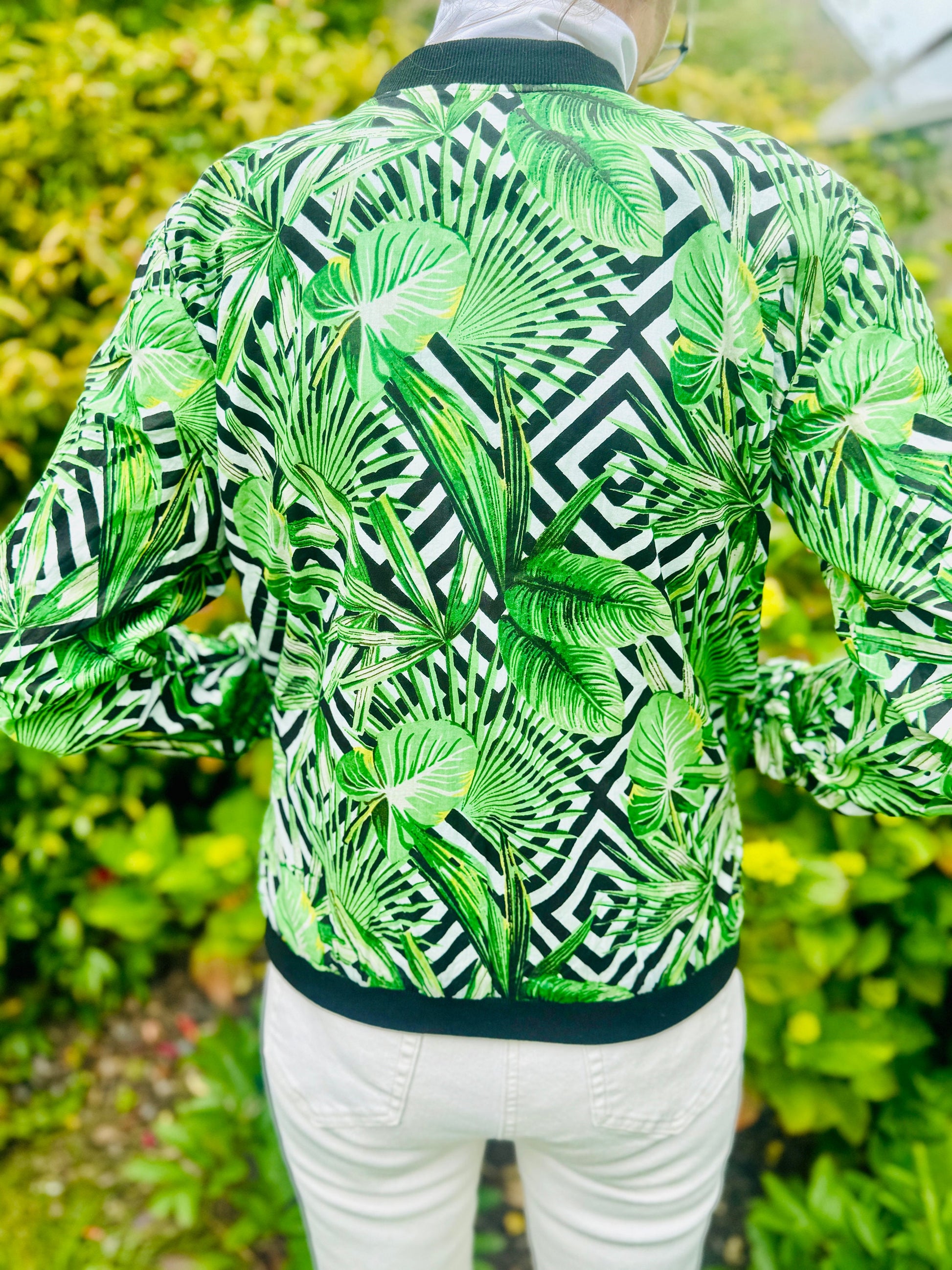 Floral Cotton Bomber Jacket - Jay Kay Boutique Spring Style - JayKayBoutiqueOnline