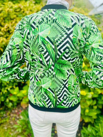 Floral Cotton Bomber Jacket - Jay Kay Boutique Spring Style - JayKayBoutiqueOnline