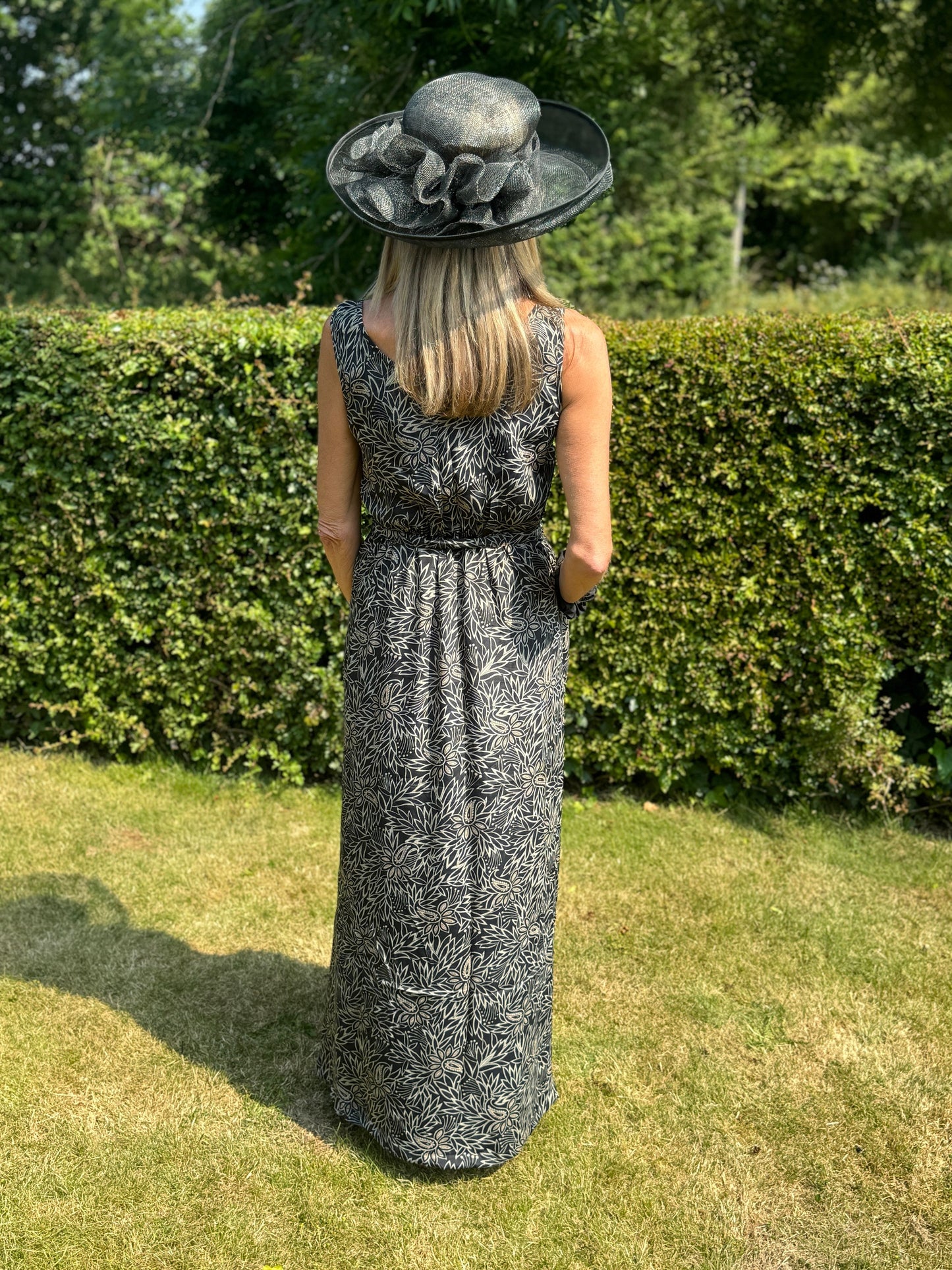 Silk Maxi Dress with Matching Top - JayKayBoutiqueOnline