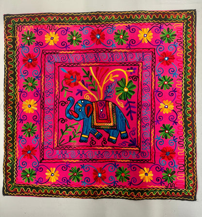 Elephant Embroidered Tablecloth - JayKayBoutiqueOnline