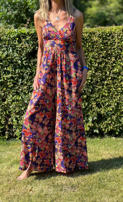 Jumpsuit Mono Wide Legged Jumpsuit with Flattering Stretch Waist (Sizes 6-14) - JayKayBoutiqueOnline