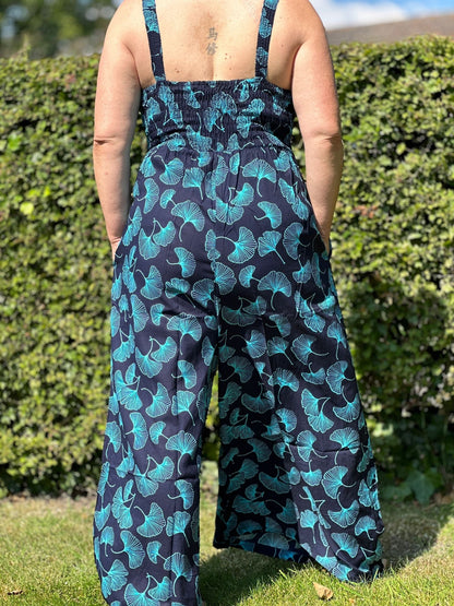 Jumpsuit Mono Wide Legged Jumpsuit with Flattering Stretch Waist (Sizes 6-14) - JayKayBoutiqueOnline