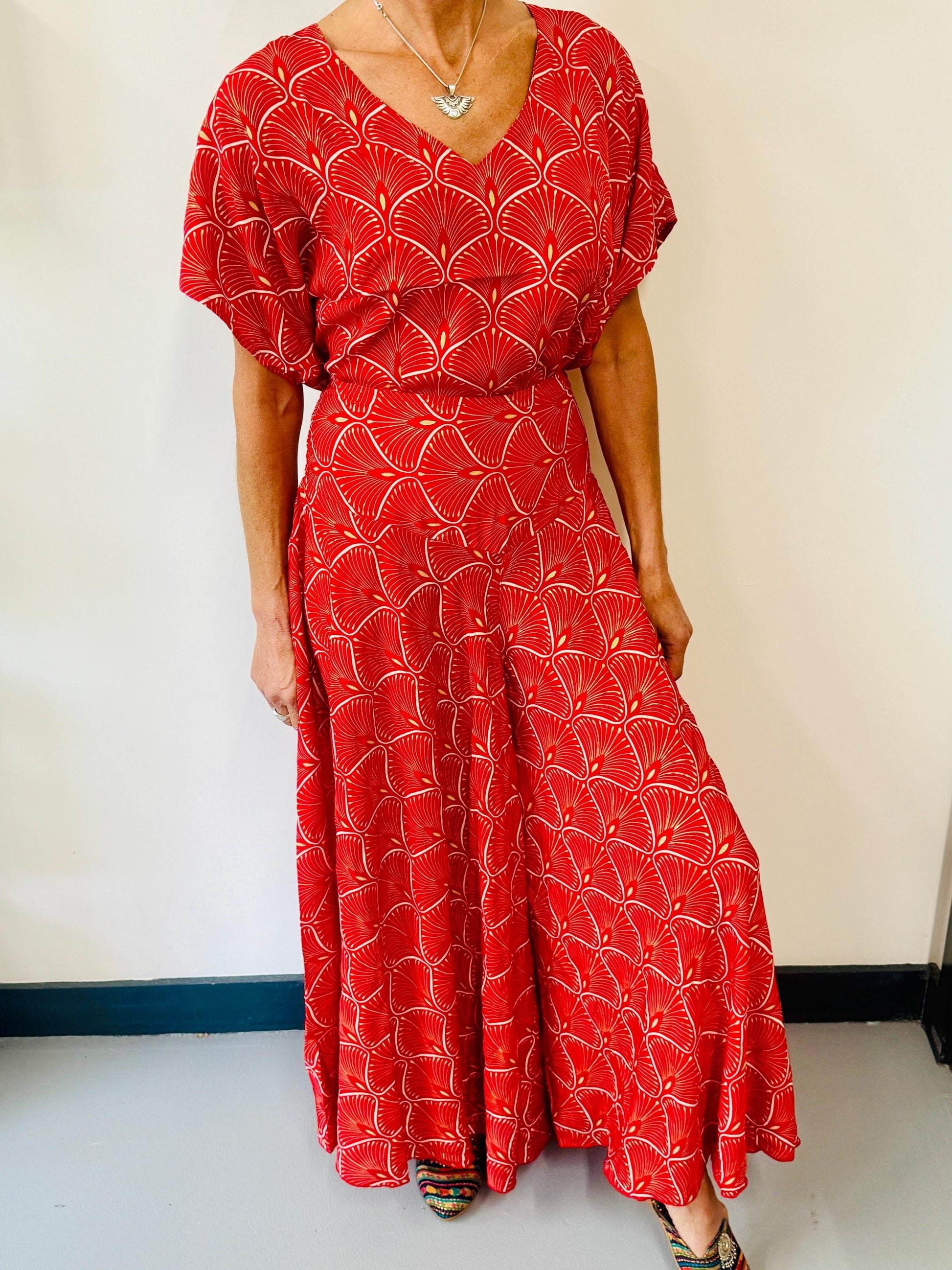 Palazzo Size 16+ Wide Leg Culottes flattering front V Panel Elasticated back panel - JayKayBoutiqueOnline