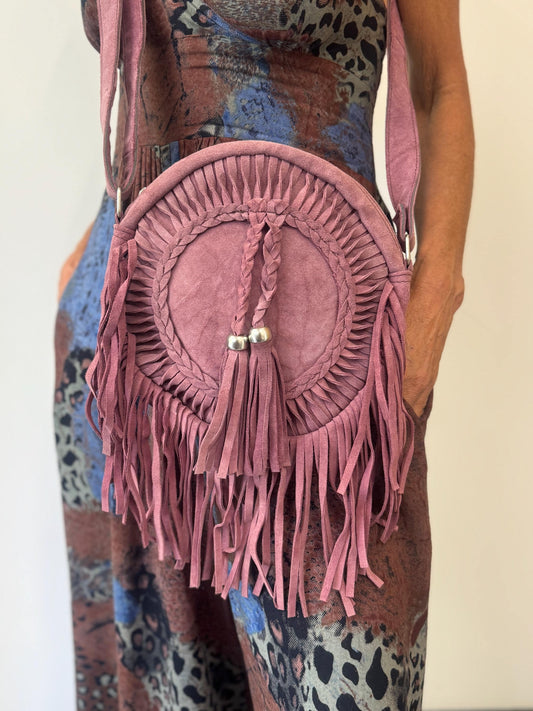 Suede Fringe Bag in Various Colours - JayKayBoutiqueOnline