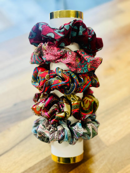 Saree Silk Scrunchies - JayKayBoutiqueOnline