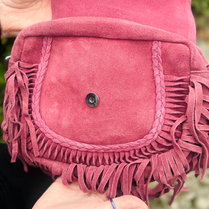 Suede Fringe Bag in Various Colours - JayKayBoutiqueOnline