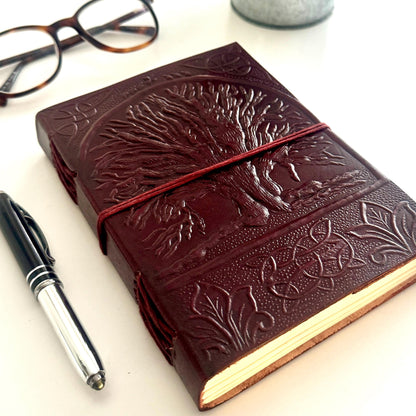 Leather Journal Notebook Sketchbook - JayKayBoutiqueOnline