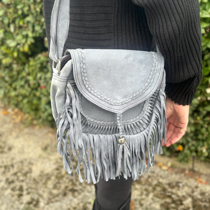 Suede Fringe Bag in Various Colours - JayKayBoutiqueOnline