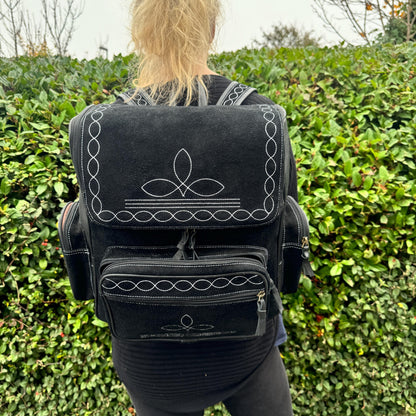 Boot Stitch Suede Backpack - JayKayBoutiqueOnline