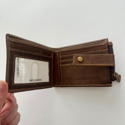 Mens Leather Wallet with Pull Out Card Holder - JayKayBoutiqueOnline