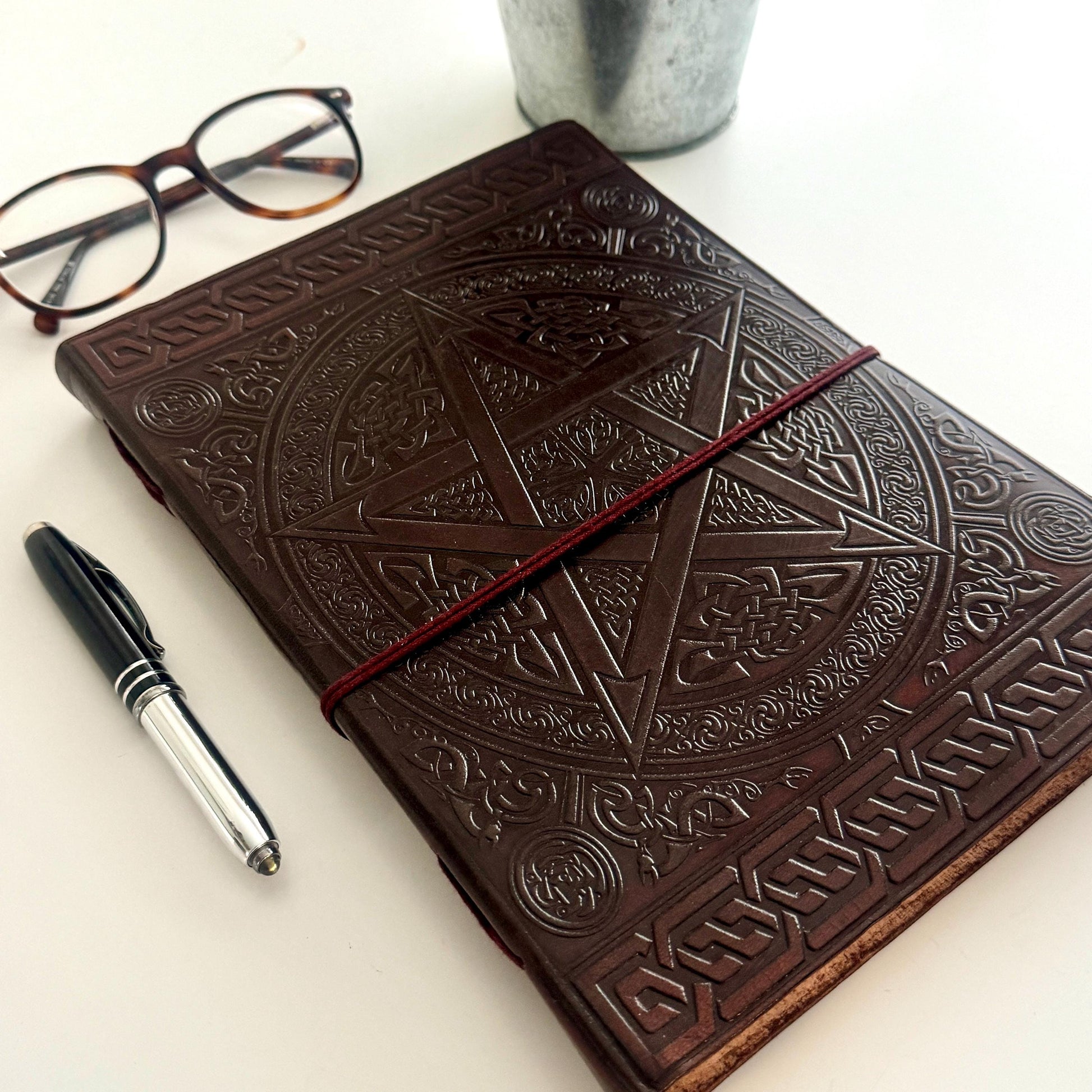 Leather Journal Notebook Sketchbook - JayKayBoutiqueOnline