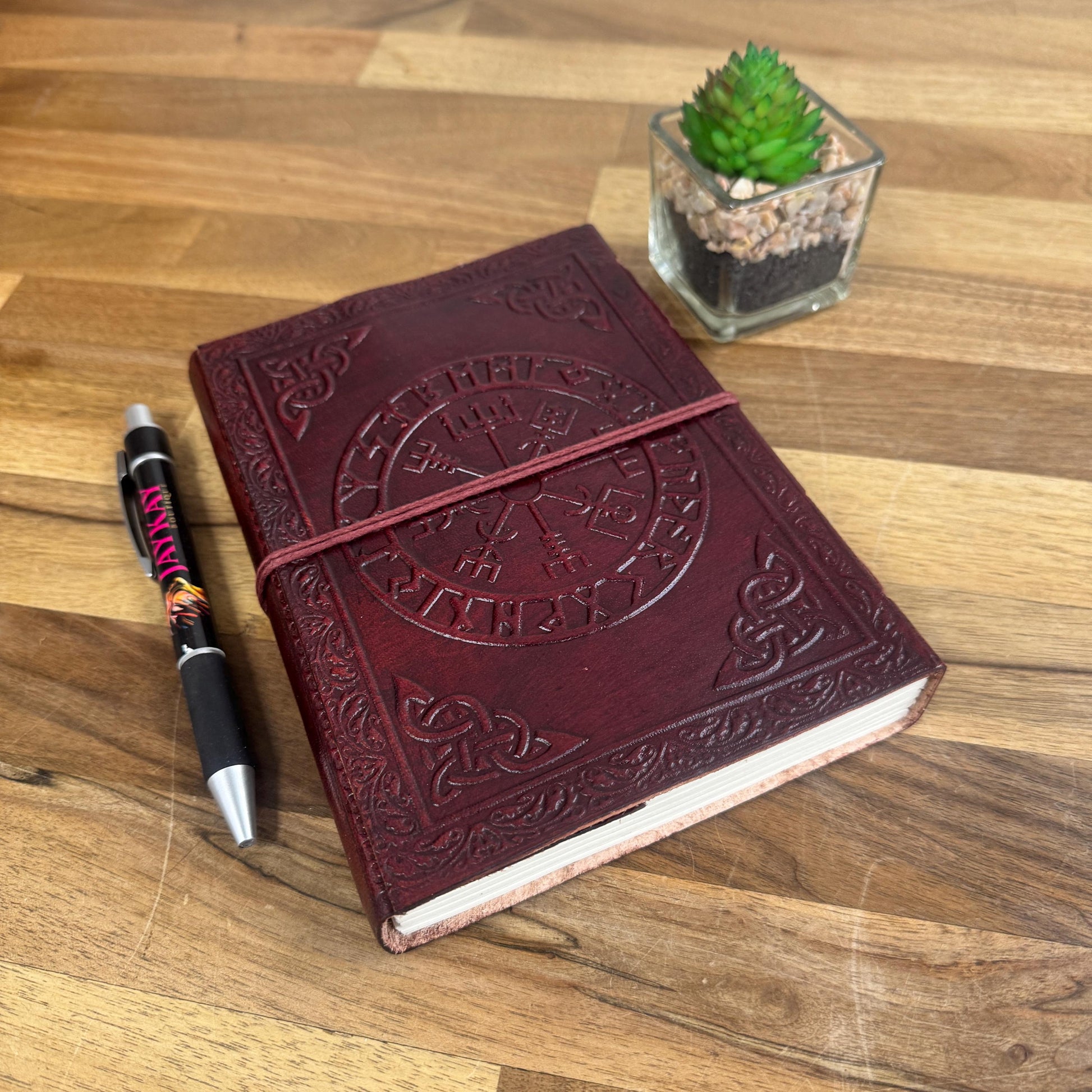Handmade Leather Blank Spell Book Journal - JayKayBoutiqueOnline