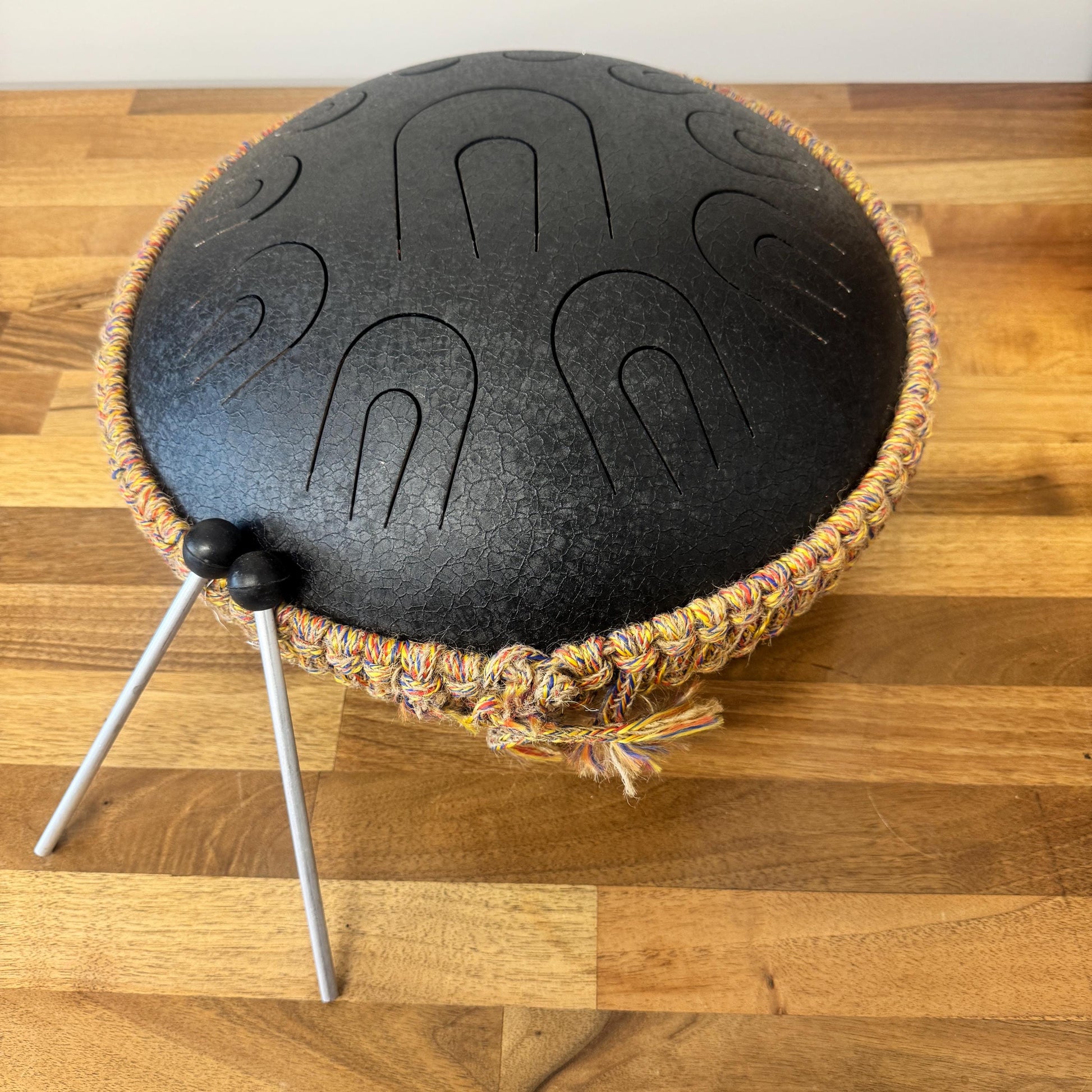 Tuned Steell Hand Pan Drums 14" with Carry Bag and Drumsticks - JayKayBoutiqueOnline