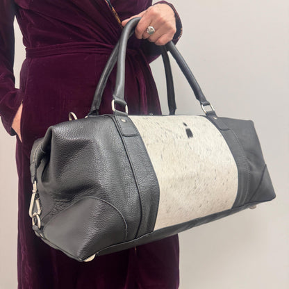Leather Duffle Dual Size Weekender Bag - JayKayBoutiqueOnline