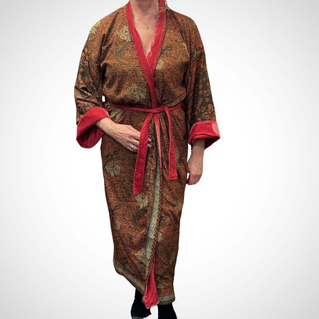 Red Velvet Robe in Various Styles - JayKayBoutiqueOnline
