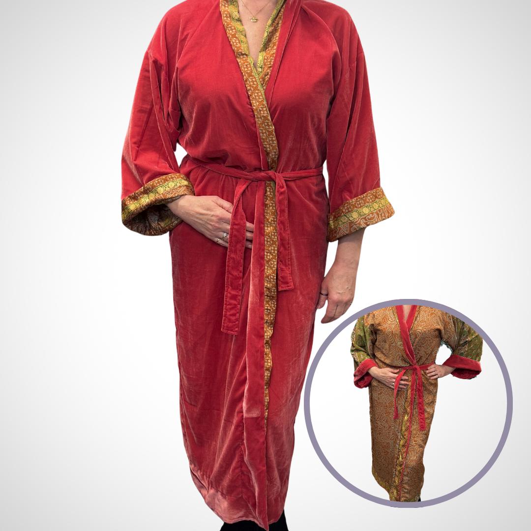 Red Velvet Robe in Various Styles - JayKayBoutiqueOnline