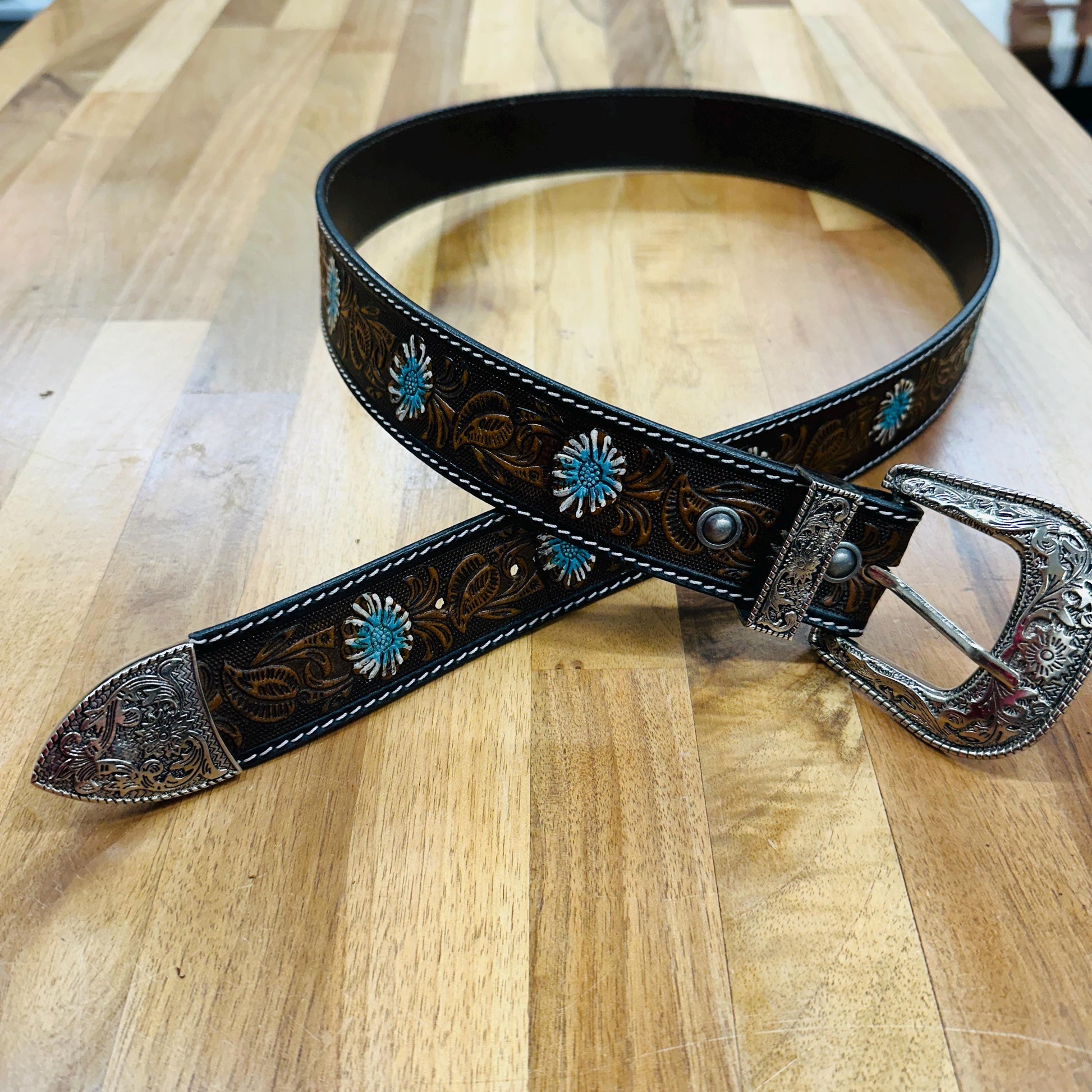 Western Leather Belt - JayKayBoutiqueOnline