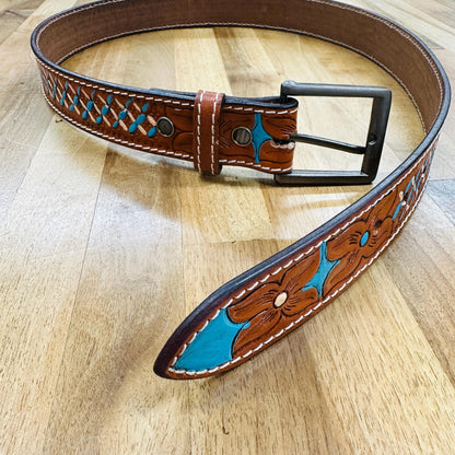 Western Leather Belt - JayKayBoutiqueOnline