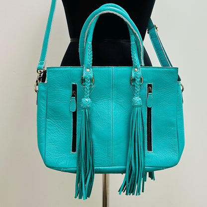 Western Style Leather Tote Bag - JayKayBoutiqueOnline