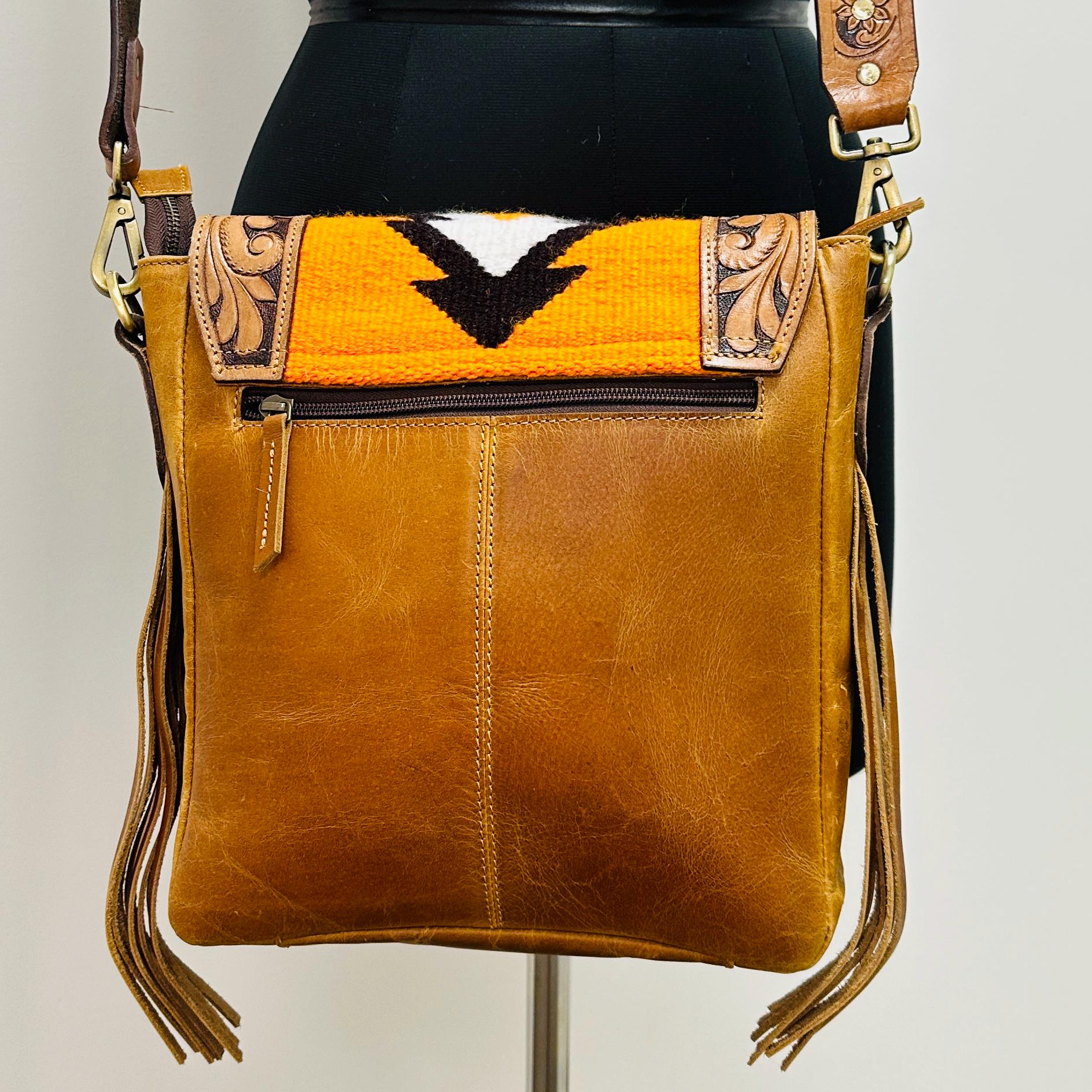 Western Chic Leather Hand Crafted Bag - JayKayBoutiqueOnline
