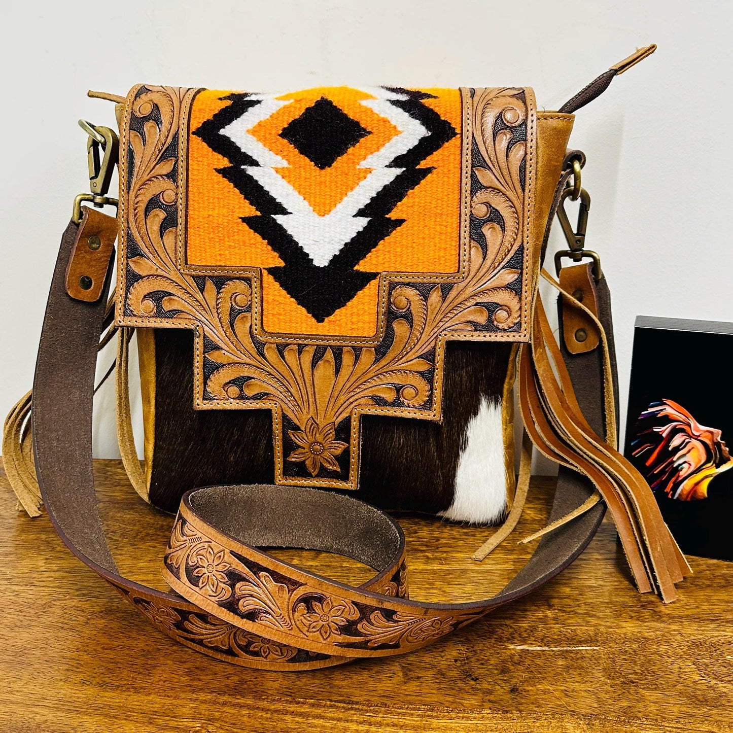 Western Chic Leather Hand Crafted Bag - JayKayBoutiqueOnline