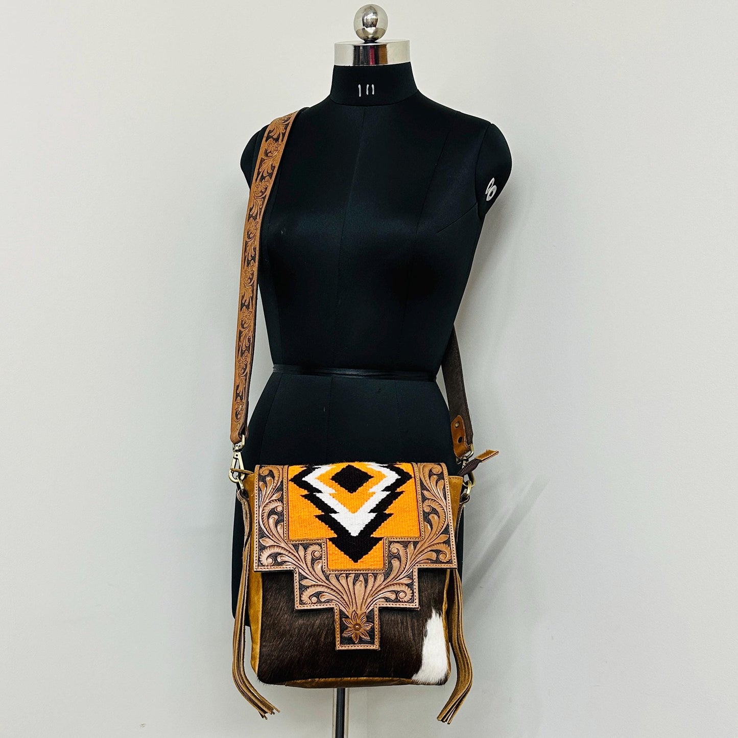 Western Chic Leather Hand Crafted Bag - JayKayBoutiqueOnline