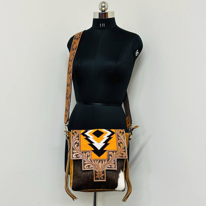 Western Chic Leather Hand Crafted Bag - JayKayBoutiqueOnline