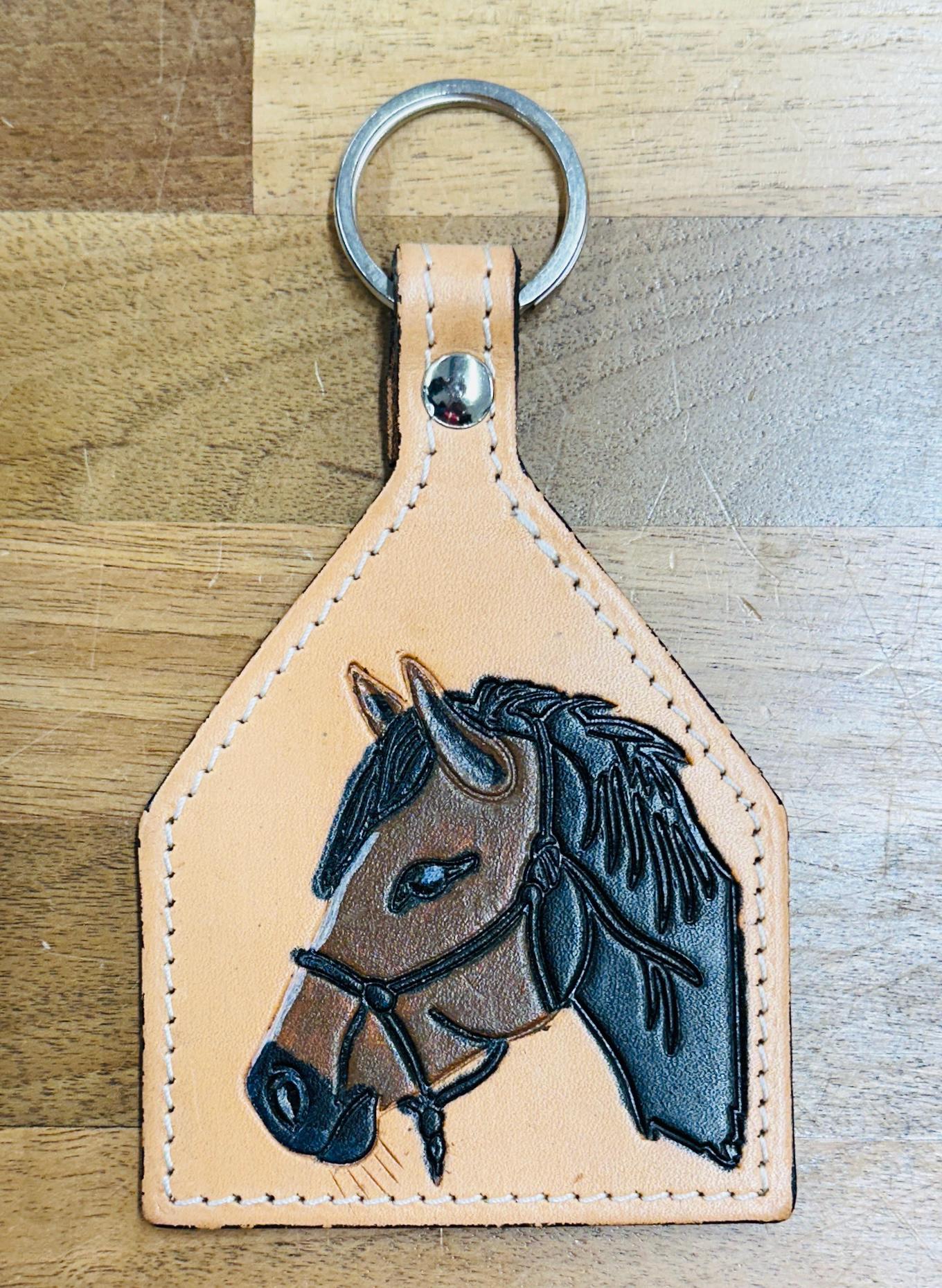 Leather Horse Keyring - JayKayBoutiqueOnline