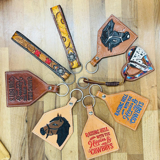 Leather Horse Keyring - JayKayBoutiqueOnline