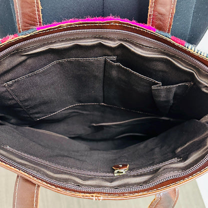 Large Leather Laptop Tote Shoulder Bag - JayKayBoutiqueOnline