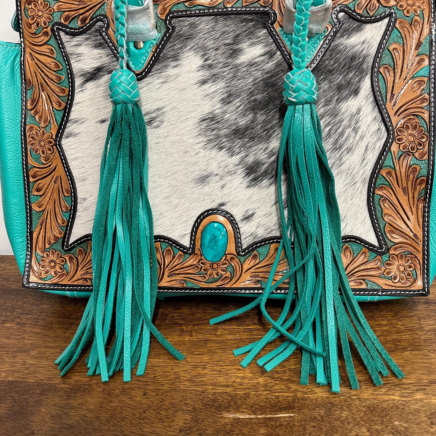 Western Style Leather Tote Bag - JayKayBoutiqueOnline