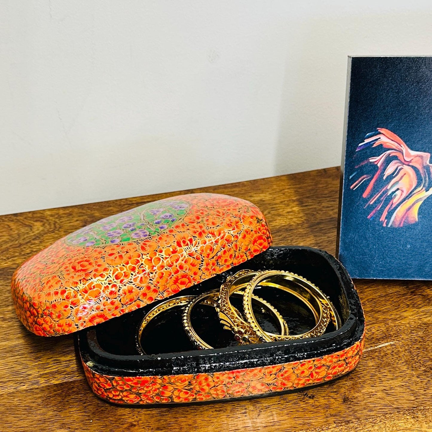 Hand Painted Kashmiri Trinket Box - JayKayBoutiqueOnline