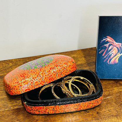 Hand Painted Kashmiri Trinket Box - JayKayBoutiqueOnline