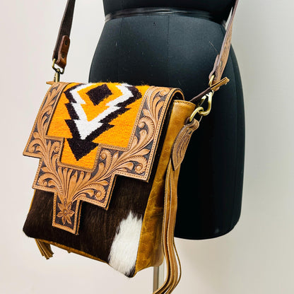 Western Chic Leather Hand Crafted Bag - JayKayBoutiqueOnline