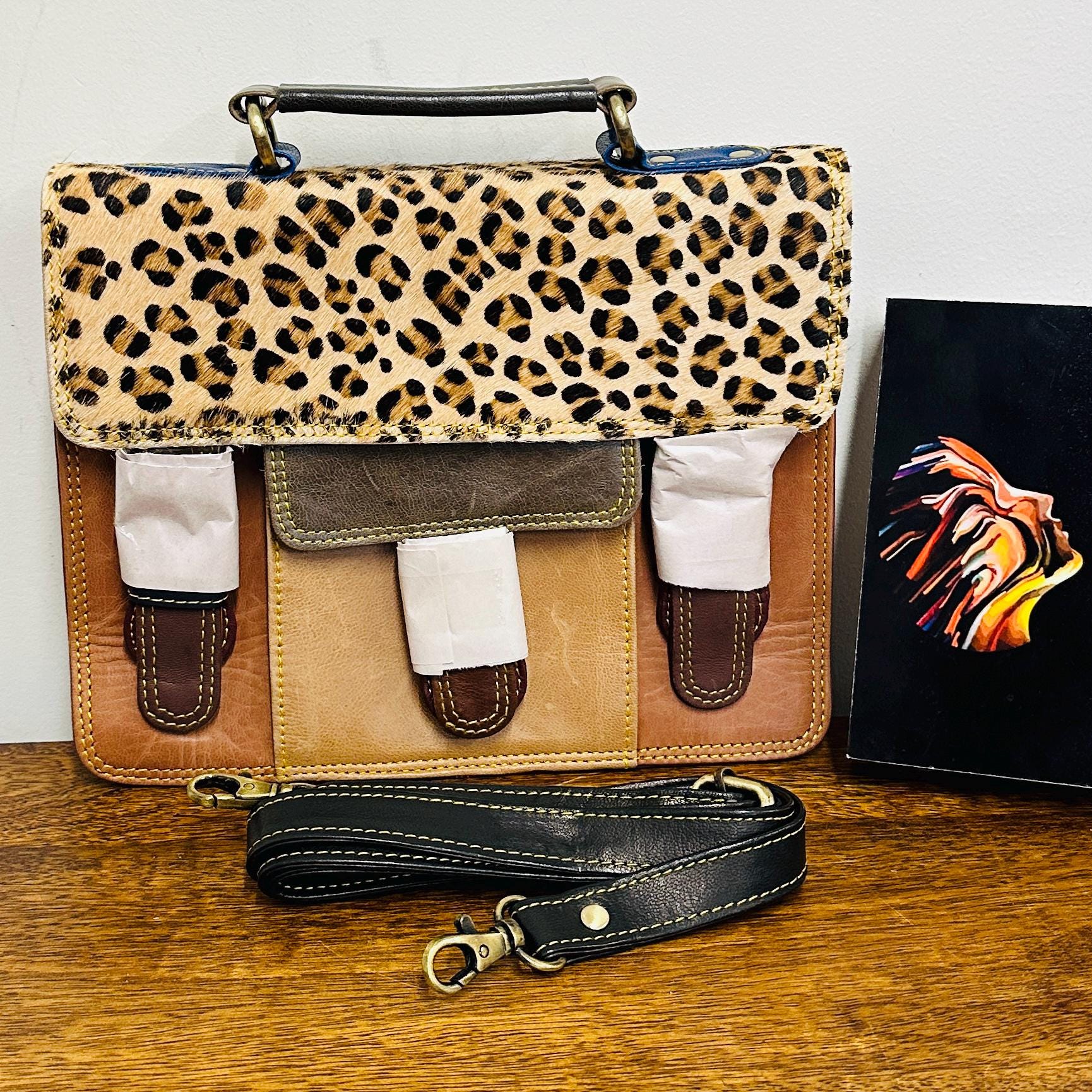 Coloured Leather Cross Body Satchel Bag - JayKayBoutiqueOnline