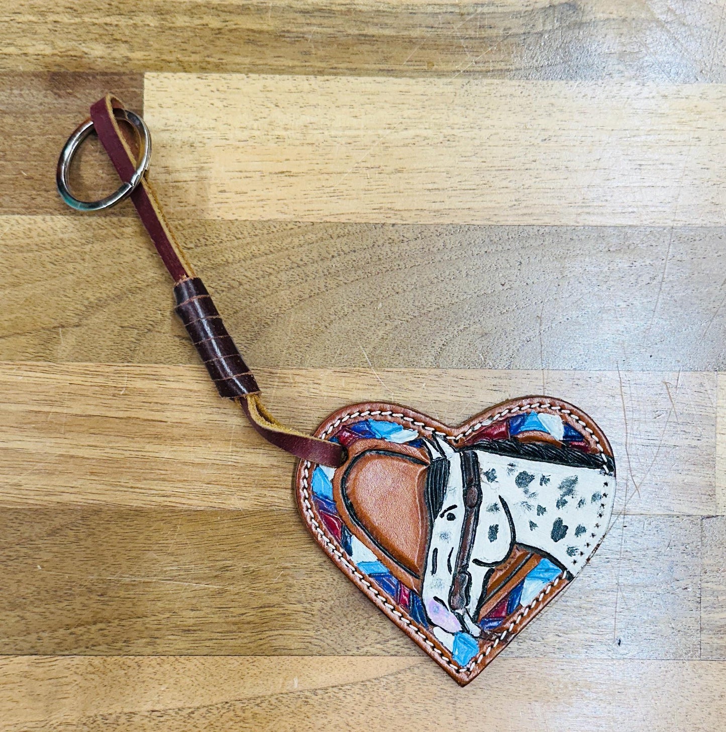Leather Horse Keyring - JayKayBoutiqueOnline