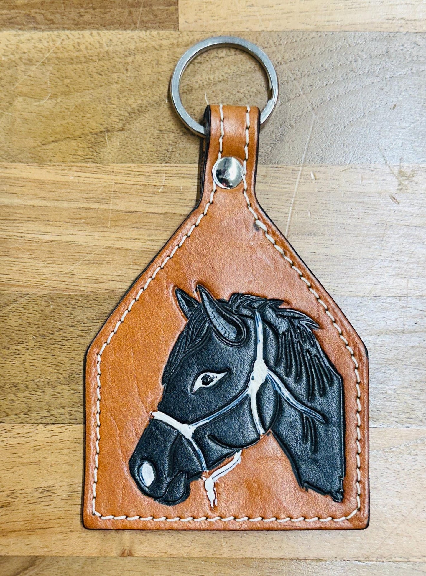 Leather Horse Keyring - JayKayBoutiqueOnline