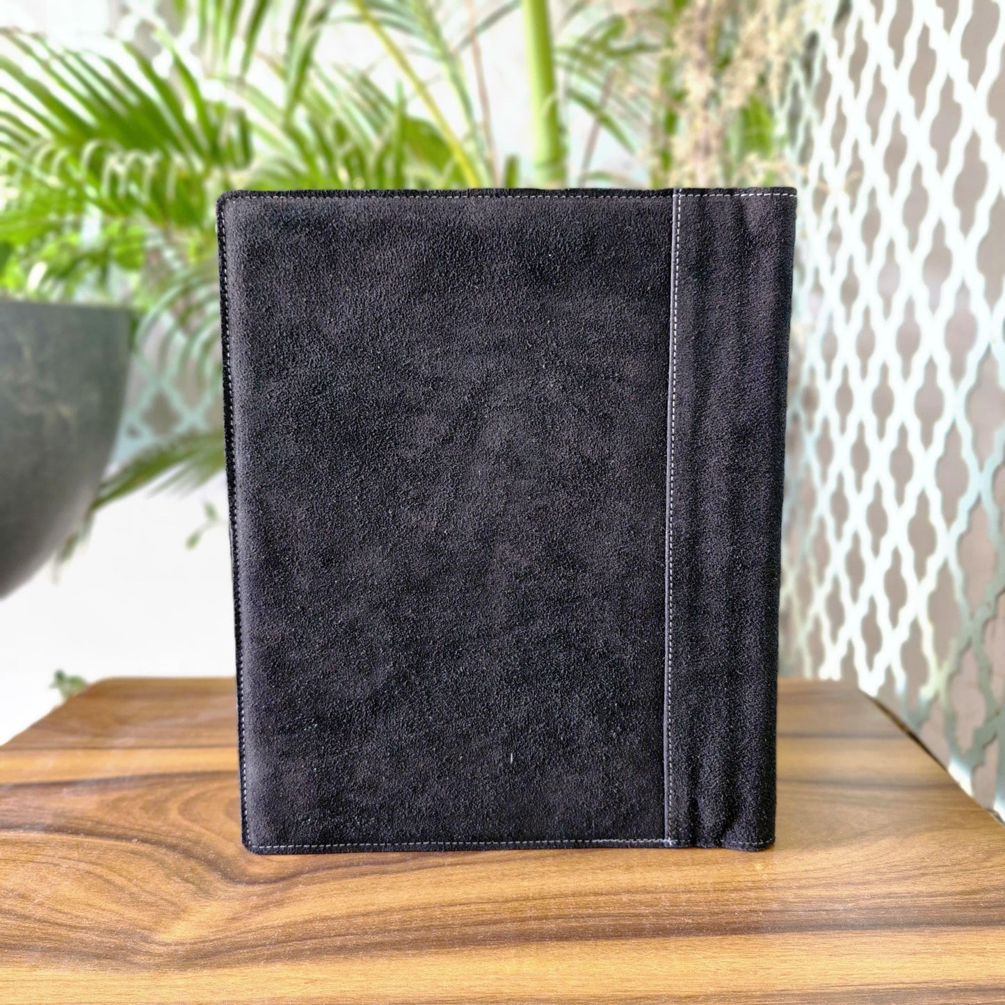 Portfolio Leather Suede Handmade - JayKayBoutiqueOnline
