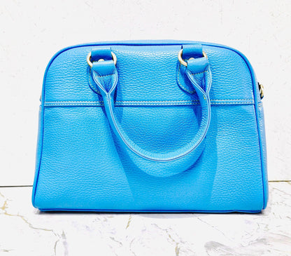 Coloured Leather Top Handle Small Handbag with shoulder strap - JayKayBoutiqueOnline