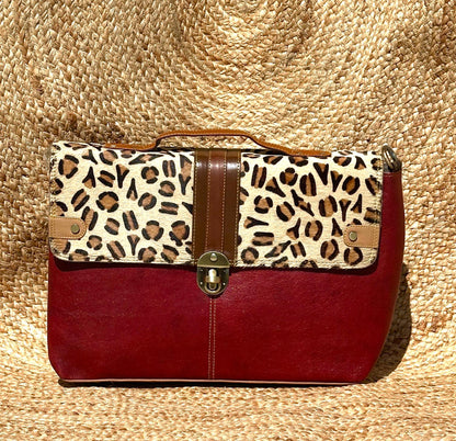 Leather Briefcase Satchel - JayKayBoutiqueOnline