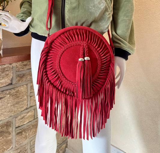 Suede Fringe Crossbody Bag - JayKayBoutiqueOnline