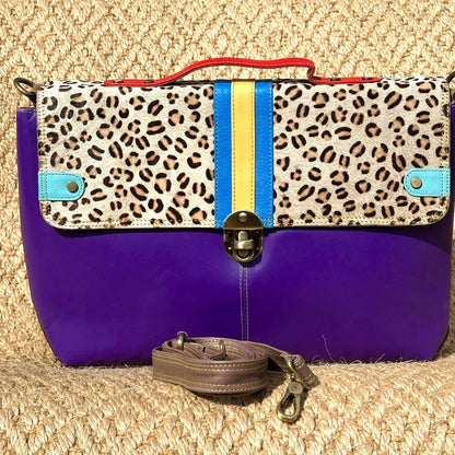 Leather Briefcase Satchel - JayKayBoutiqueOnline