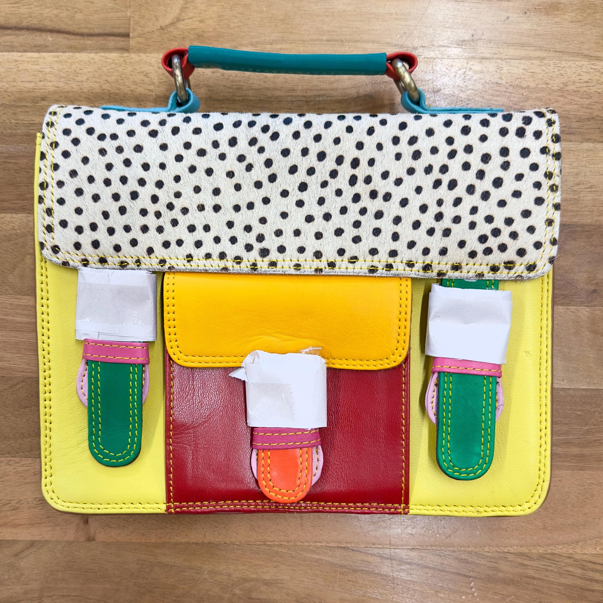 Coloured Leather Cross Body Satchel Bag - JayKayBoutiqueOnline