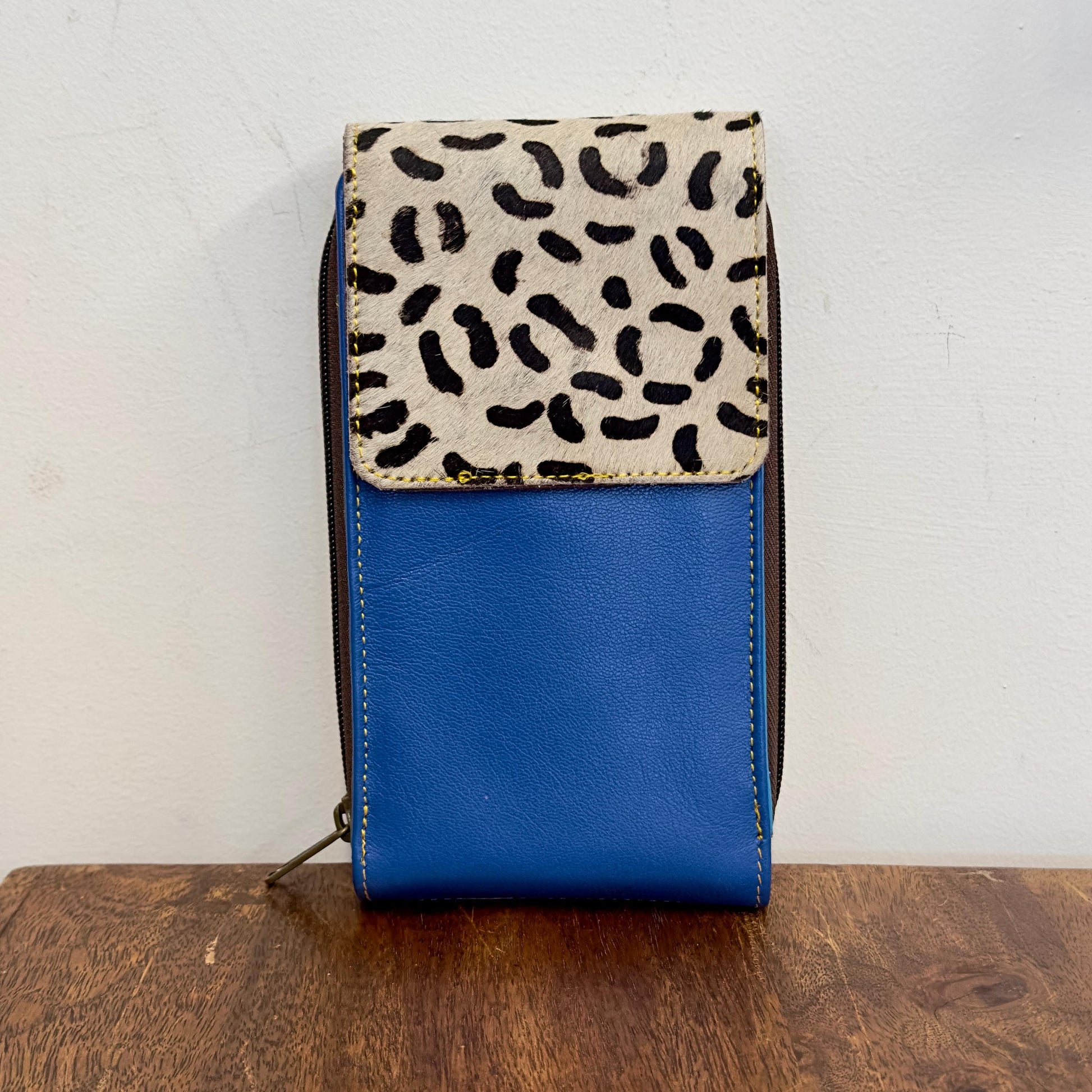 Leather Phone Bag with hide - JayKayBoutiqueOnline
